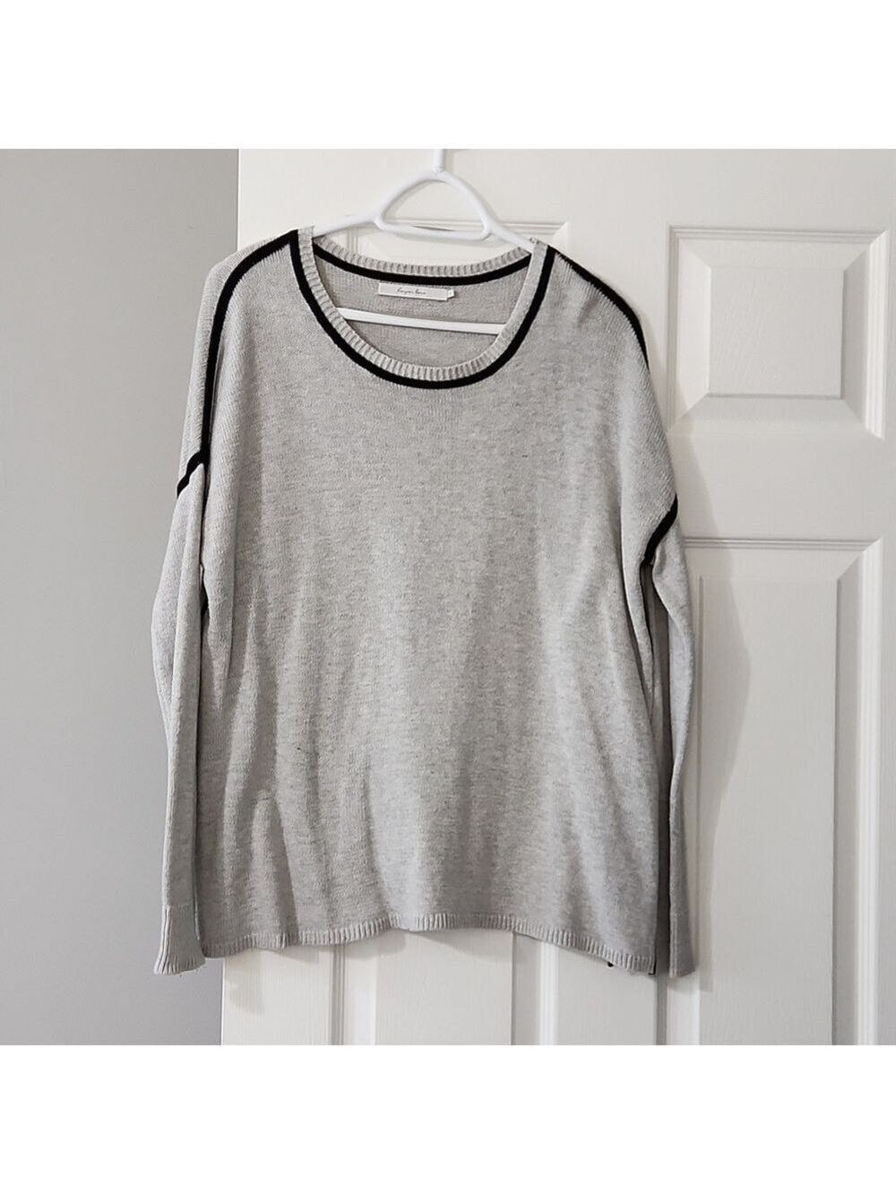 Grey and black sweater